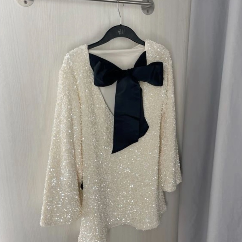 H&M Limited Edition Sequin Bow Dress